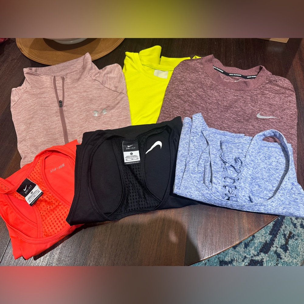 Nike, Under Armour, Lucy, Shape Activewear Tops Lot - Size XL